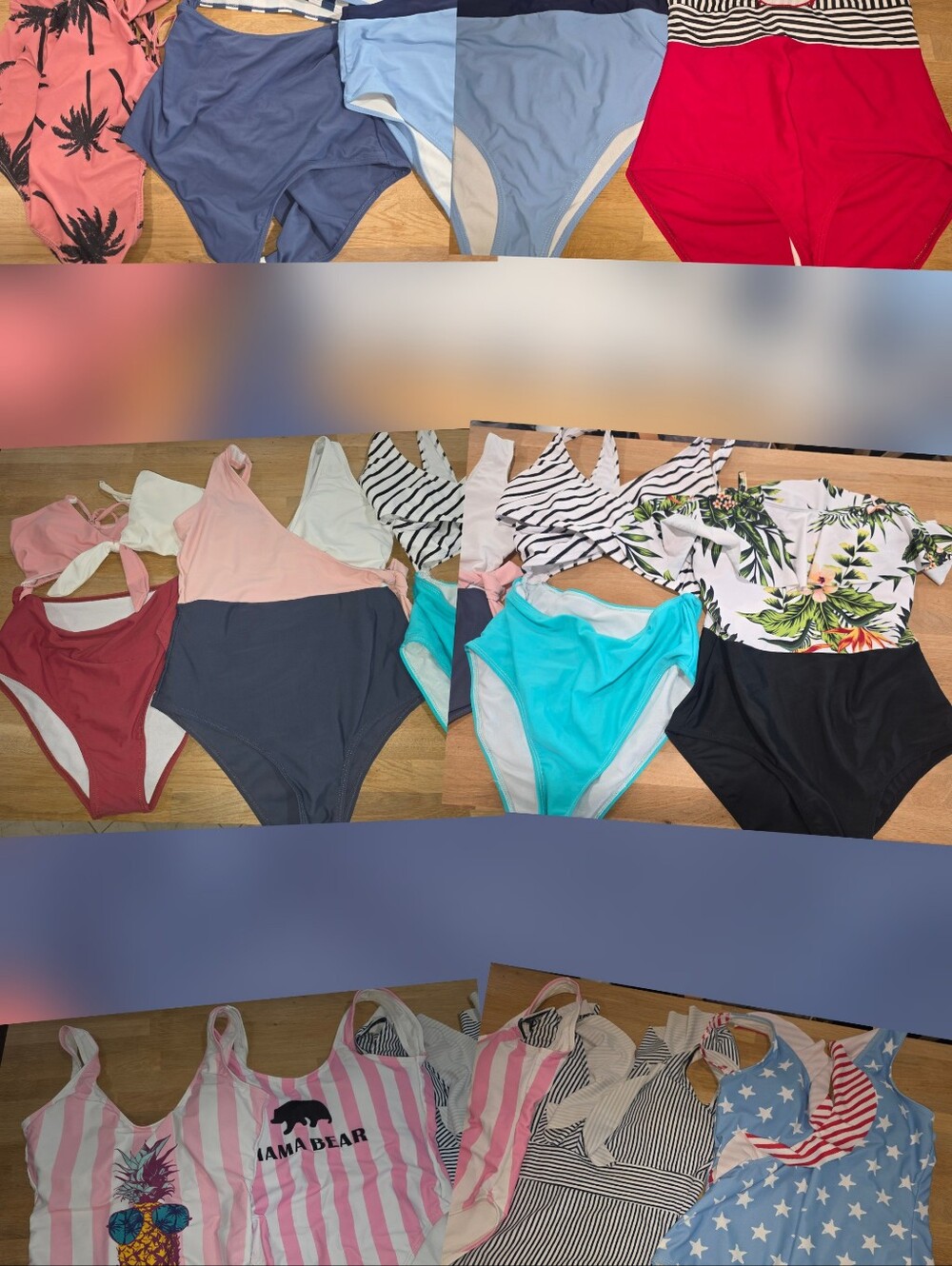PatPat Family Matching Women's Swimsuits Size Small Set of 12 - GUC